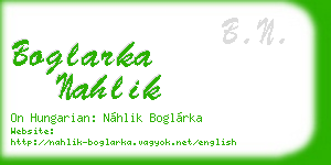 boglarka nahlik business card